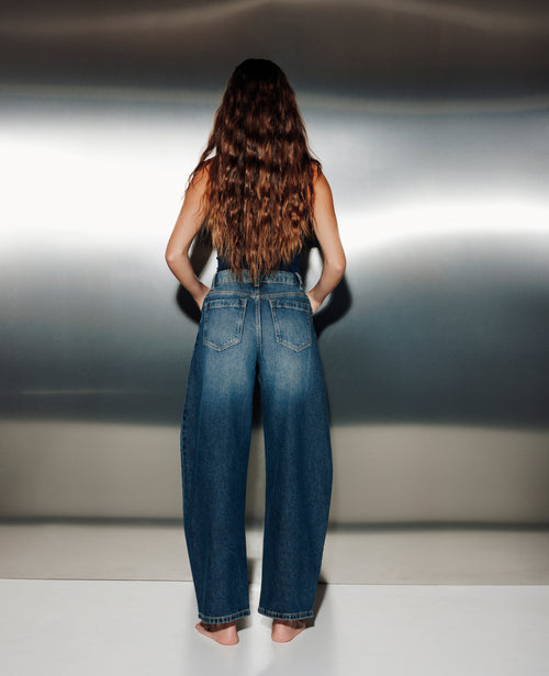 Jean barrel taille haute - PIMKIE - 2