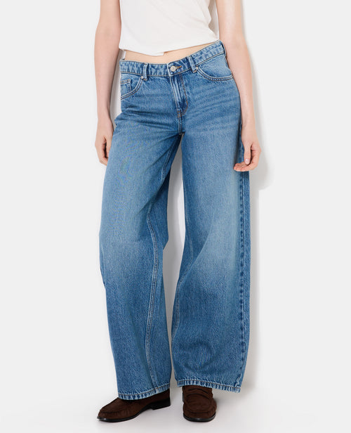 Jean wide taille basse avec étoiles - PIMKIE - 5