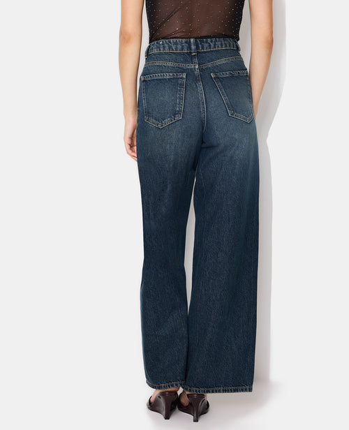 Jean wide taille haute avec ceinture décalée - PIMKIE - 6