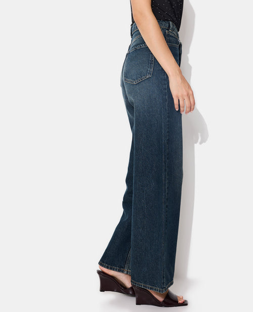 Jean wide taille haute avec ceinture décalée - PIMKIE - 7