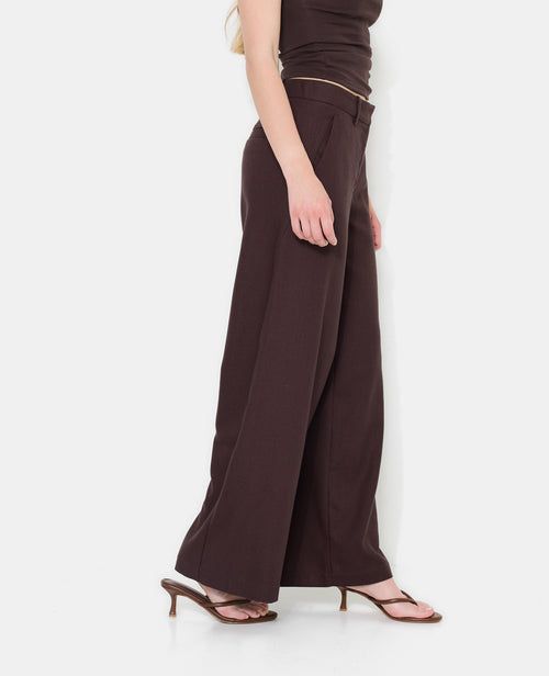 Pantalon droit et large avec lin - PIMKIE - 2