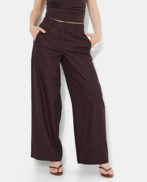 Pantalon droit et large avec lin - PIMKIE - 5