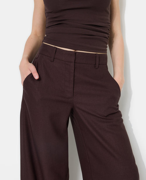 Pantalon droit et large avec lin - PIMKIE - 1