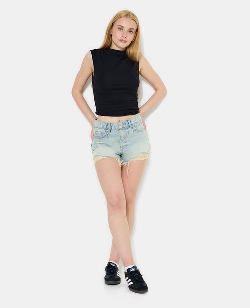 Short en jean destroy - PIMKIE - 1