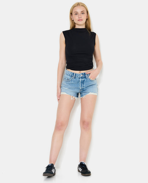 Short en jean destroy - PIMKIE - 1