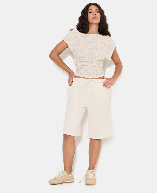 Bermuda en molleton taille élastiquée - PIMKIE - 3