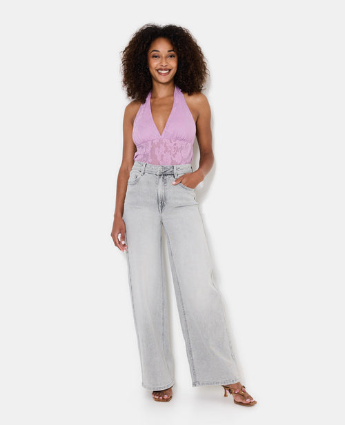 J71-1 / Jean wide taille haute - PIMKIE - 1