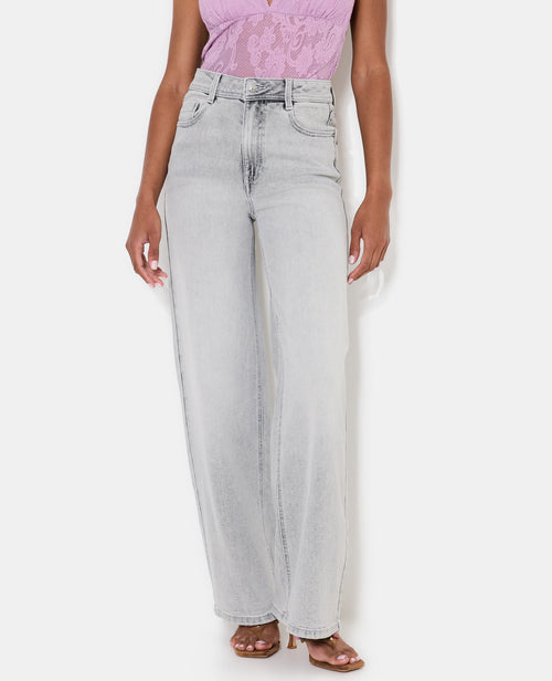 J71-1 / Jean wide taille haute - PIMKIE - 5