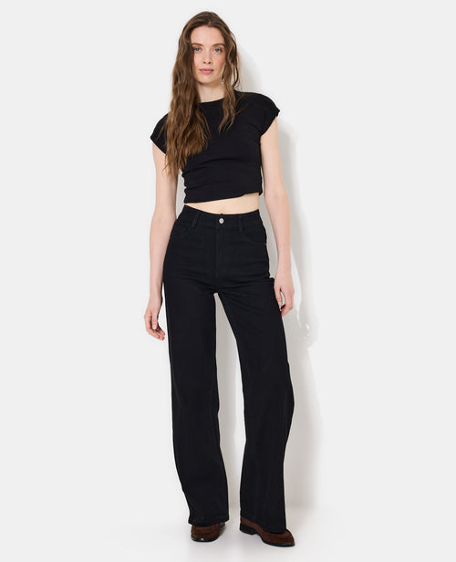 Jean wide stretch avec taille haute - PIMKIE - 1