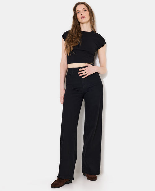 Jean wide stretch avec taille haute - PIMKIE - 1