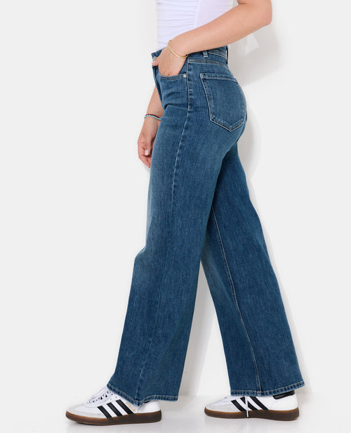 J71-1 / Jean wide taille haute - PIMKIE - 2