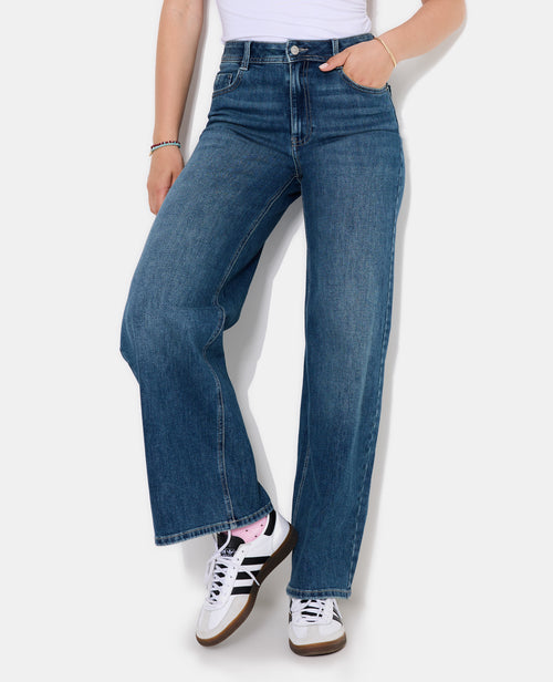 J71-1 / Jean wide taille haute - PIMKIE - 5