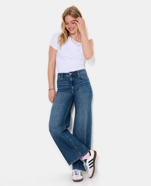 J71-1 / Jean wide taille haute - PIMKIE - 7