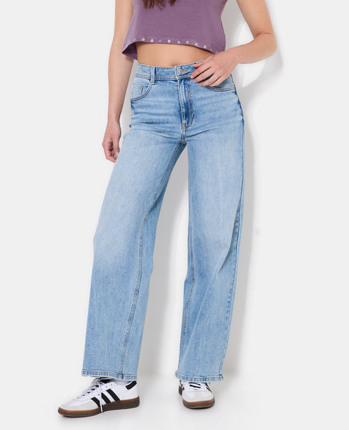 J71-1 / Jean wide taille haute - PIMKIE - 5
