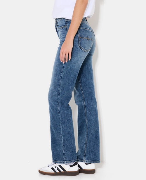 J74-1 / Jean flare taille haute - PIMKIE - 2