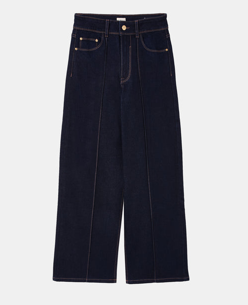 Jean wide taille haute avec coutures façon plis - PIMKIE - 4