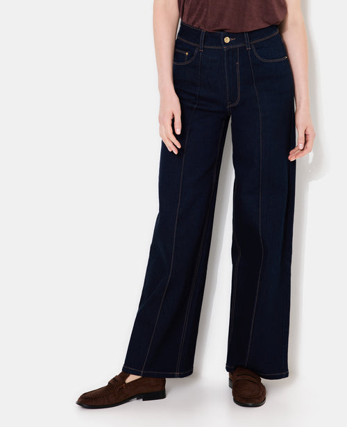 Jean wide taille haute avec coutures façon plis - PIMKIE - 5