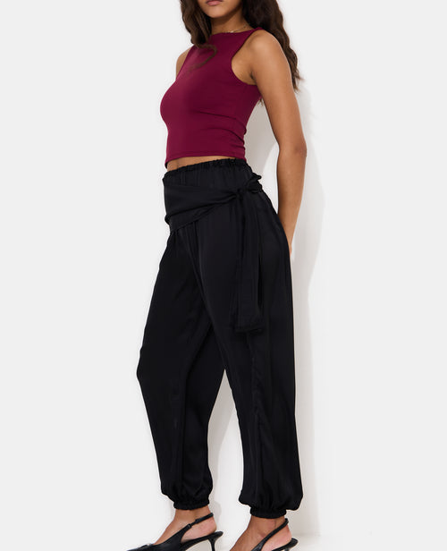 Pantalon bouffant en satin avec ceinture à nouer - PIMKIE - 2