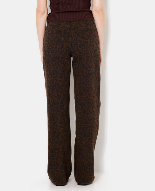 Jean wide taille medium motif léopard - PIMKIE - 6