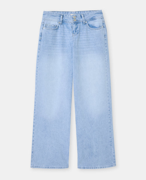 Jean wide taille basse avec double boutonnage - PIMKIE - 4
