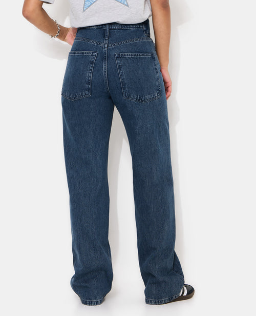 Jean straight taille haute avec ceinture - PIMKIE - 6