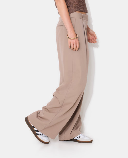Pantalon large et droit avec pinces - PIMKIE - 2