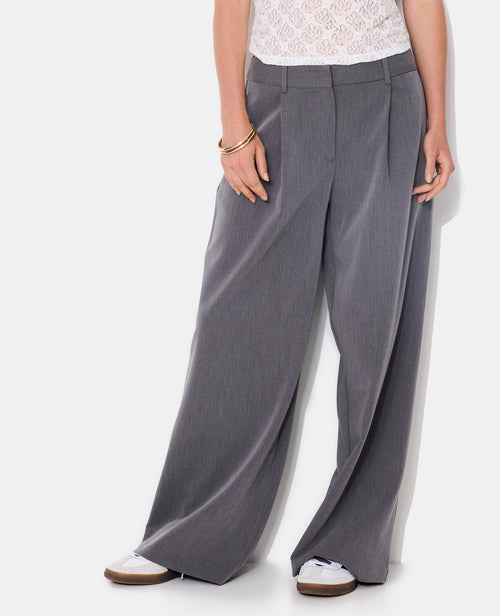 Pantalon large et droit avec pinces - PIMKIE - 5
