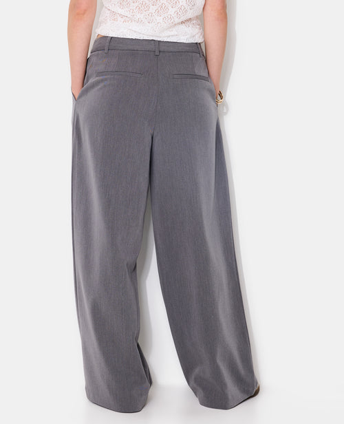 Pantalon large et droit avec pinces - PIMKIE - 6
