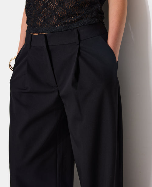 Pantalon large et droit avec pinces - PIMKIE - 3