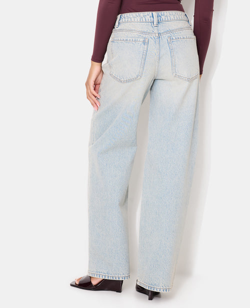 Jean wide taille haute avec strass - PIMKIE - 6