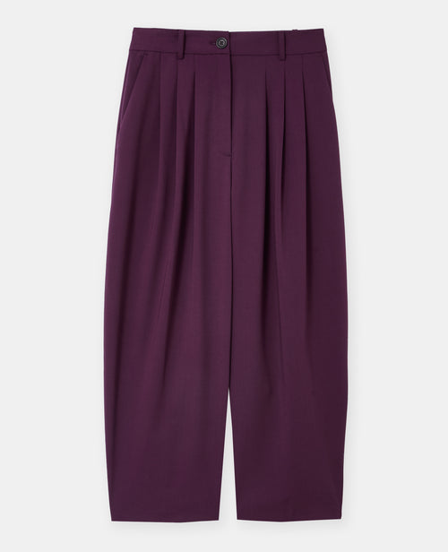 Pantalon barrel taille haute avec pinces - PIMKIE - 4