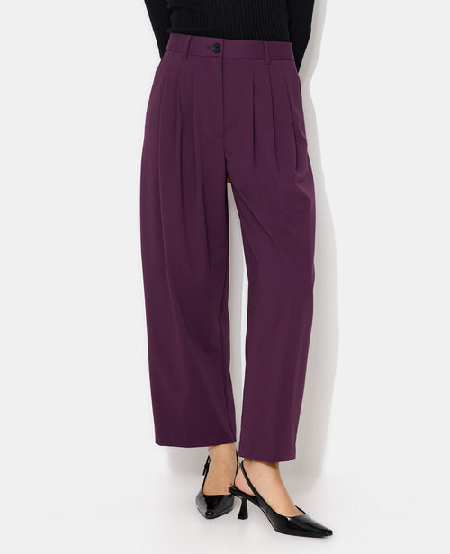 Pantalon barrel taille haute avec pinces - PIMKIE - 5