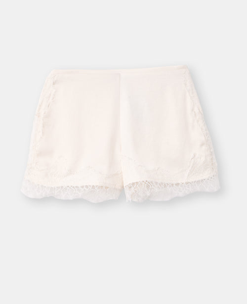 Short en satin avec dentelle - PIMKIE - 4