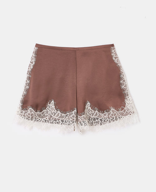 Short en satin avec dentelle - PIMKIE - 4