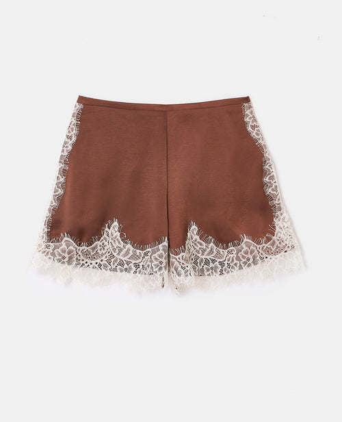 Short en satin avec dentelle - PIMKIE - 4