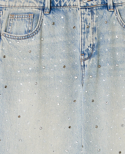 Jean wide taille basse avec strass - PIMKIE - 7