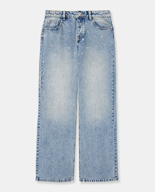 Jean wide taille medium avec œillets - PIMKIE - 4