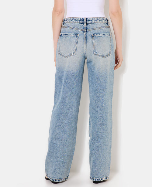 Jean wide taille medium avec œillets - PIMKIE - 6