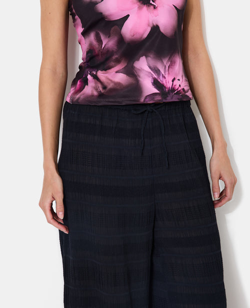 Pantalon droit et ample en tissu texturé - PIMKIE - 3
