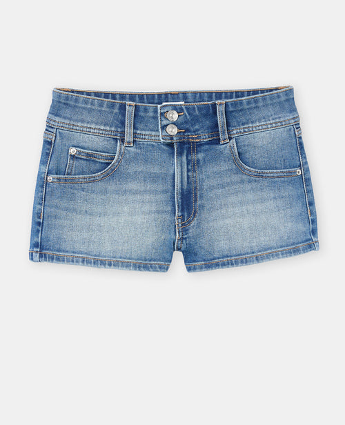 Mini-short en jean taille basse - PIMKIE - 4