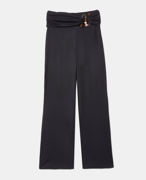 Pantalon droit en maille avec détail bijou et pierres - PIMKIE - 4