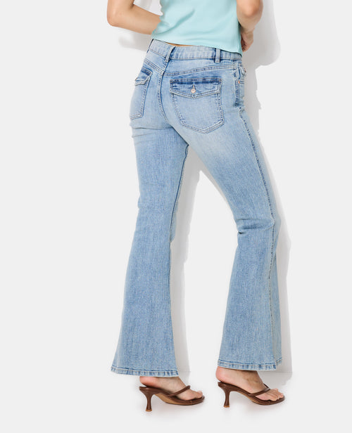Jean flare taille basse - PIMKIE - 2