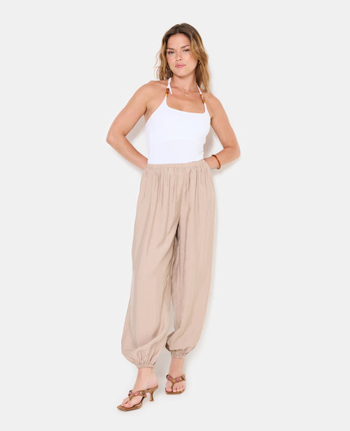 Pantalon bouffant en tissu satiné - PIMKIE - 1