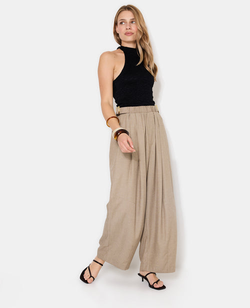 Pantalon barrel avec lin - PIMKIE - 1