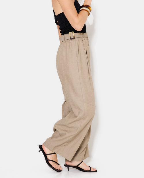Pantalon barrel avec lin - PIMKIE - 2