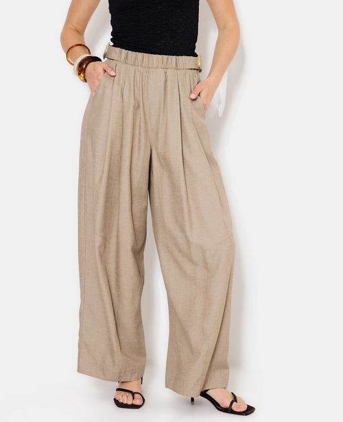 Pantalon barrel avec lin - PIMKIE - 5