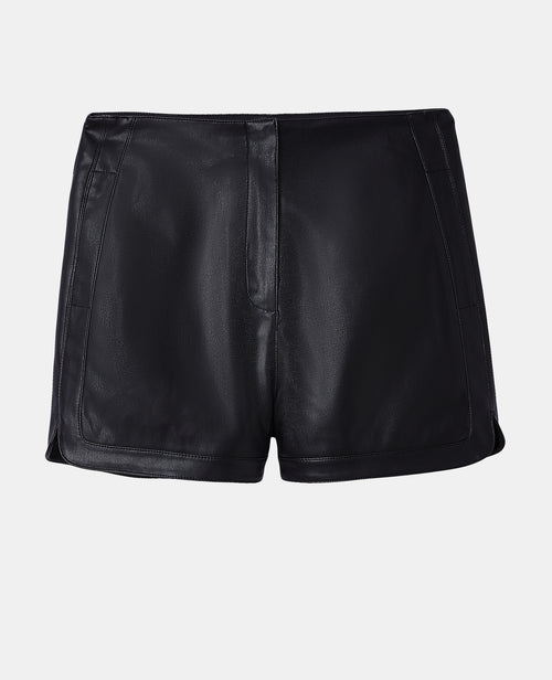 Short en simili taille haute avec fentes arrondies - PIMKIE - 4