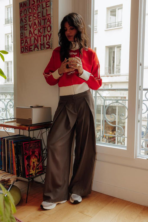 Pantalon city avec plis devant - PIMKIE - 1