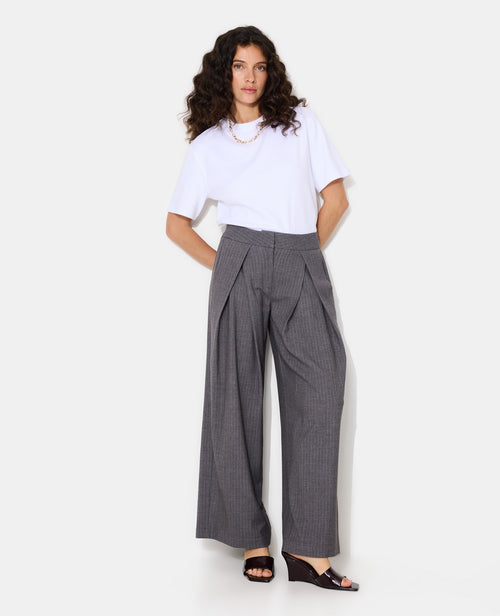 Pantalon city avec plis devant - PIMKIE - 1