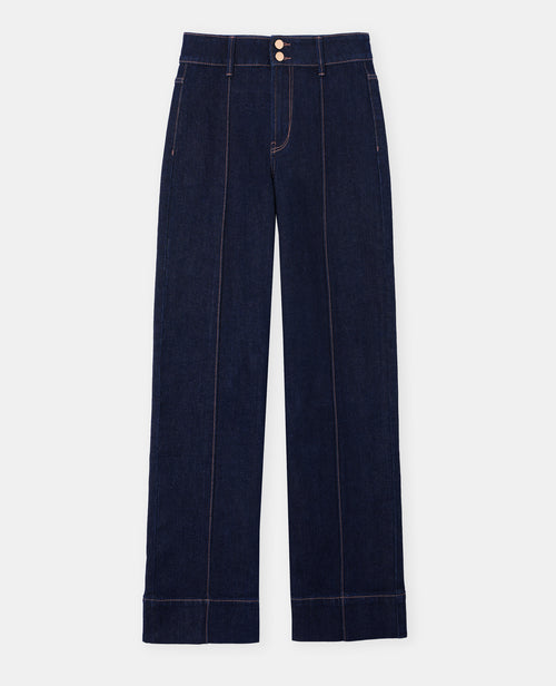 Jean droit taille haute avec jeux de couture - PIMKIE - 4